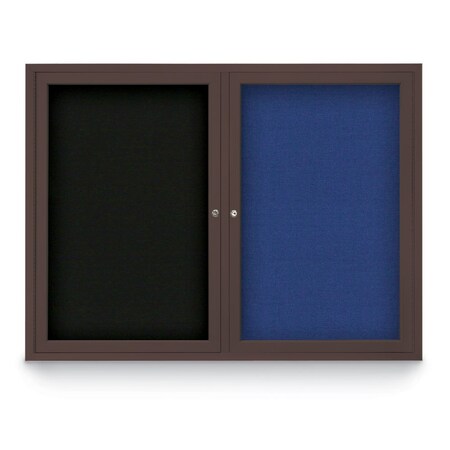 United Visual Products Corkboard, Black/White, 36" x 36" UV403-WHITE-BLACK